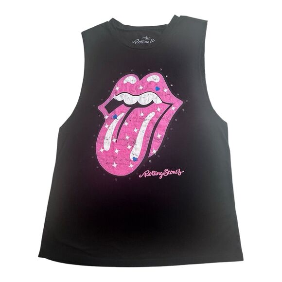 2012 The Rolling Stones Shirt Rock Band Sleeveless Women's‎ Tee Size L - Picture 7 of 14
